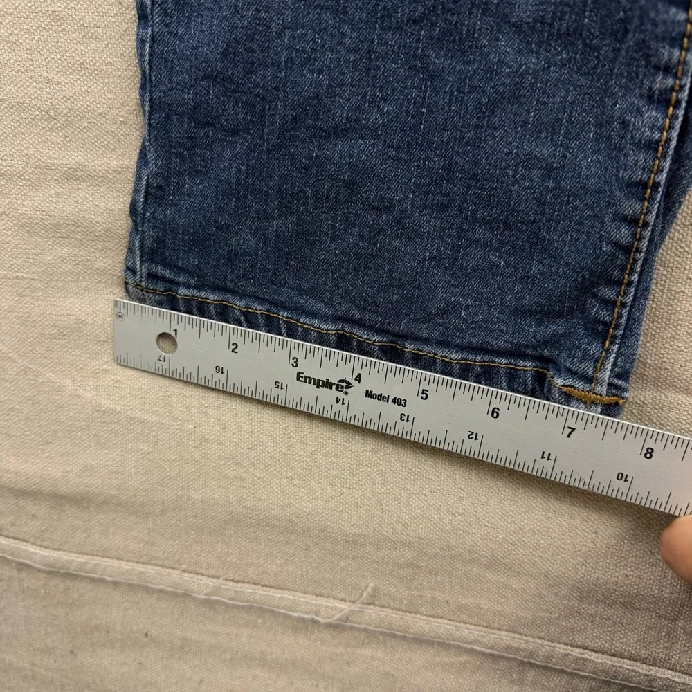 True Religion Ricky Relaxed Straight Jeans Mens 35x31 Blue Medium Wash Horseshoe